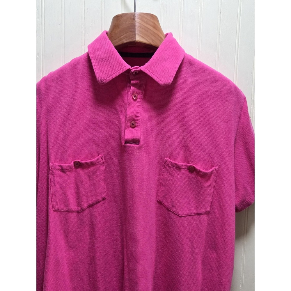 Kuhlman Polo Shirt Womens 4 Pink Pocket Short Sleeve Knit Made‎ In Italy Top